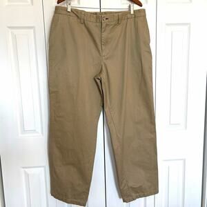 Duluth Trading Co. Men’s Middle Management Flat Chinos Khaki Dad Style 38 x 32